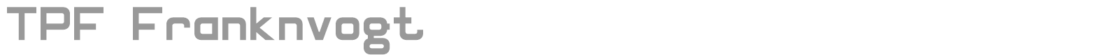 TPF Franknvogt font preview